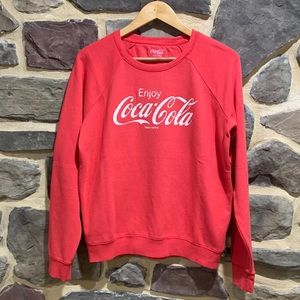 NWT LUCKY BRAND VINTAGE COCA COLA LOGO SWEATSHIRT - SIZE S
